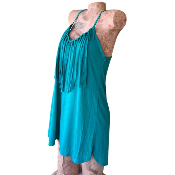 Op. Hot Teal Fringe - Picture 2 of 7